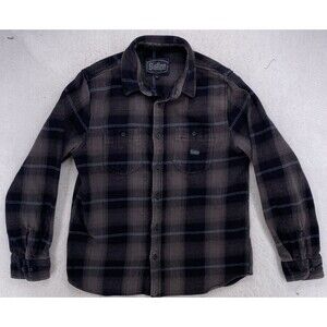 Sullen Art Collective Flannel Shirt Men’s Small Gray Plaid Built For The Trade